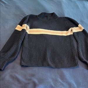 Mock turtleneck casual sweater
